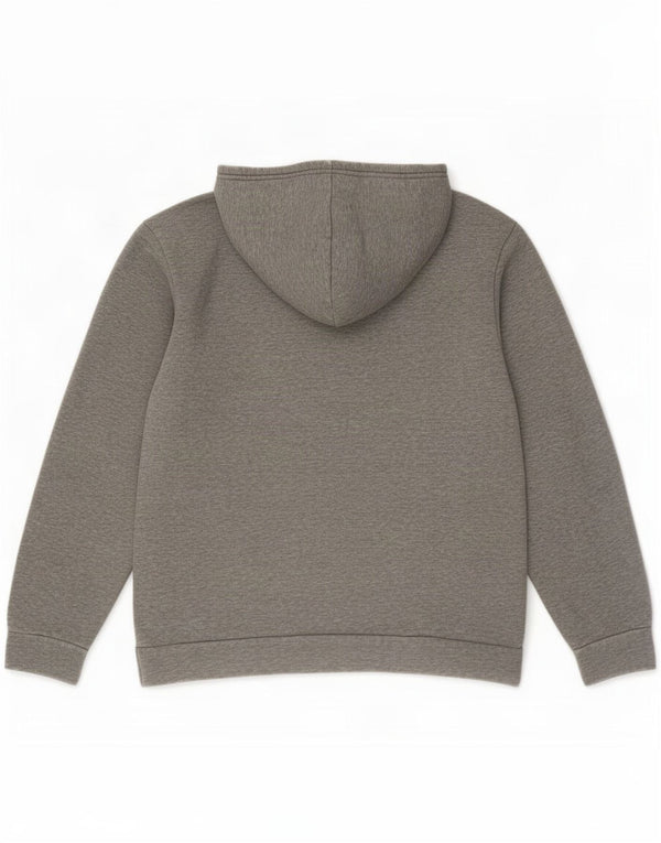 Puma Boys Graphic Hoodie Jumper 15-16 Years Grey Flecked Cotton