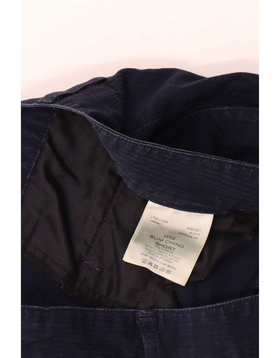 Pantaloncini chino da uomo Lee W32 cotone blu navy medio