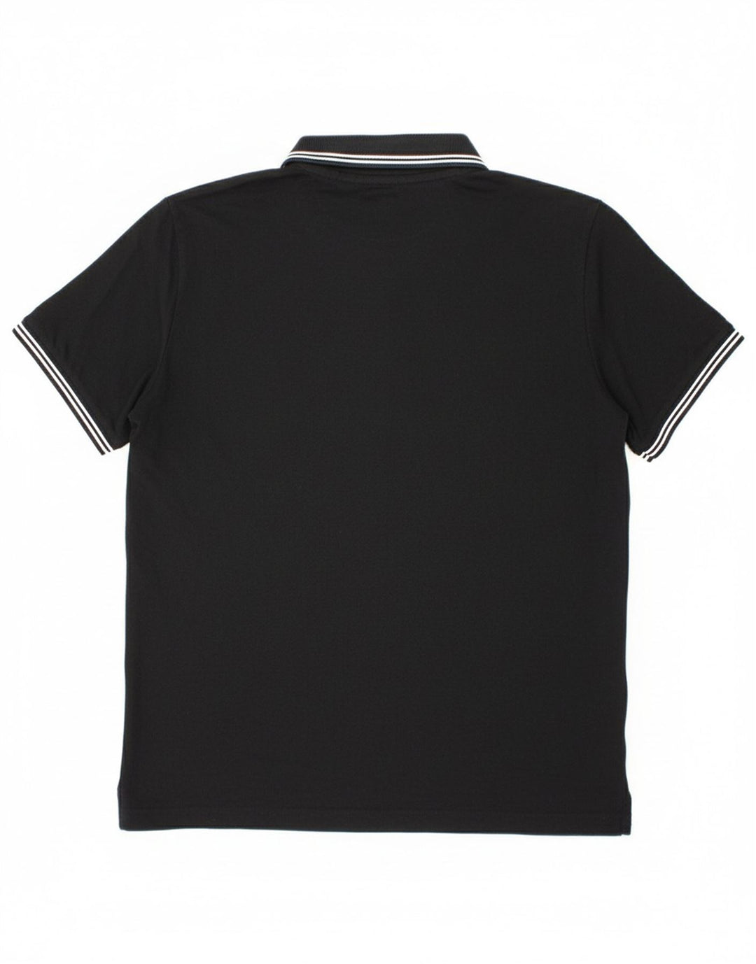 CHAMPION Mens Easy Fit Polo Shirt Medium Black Cotton