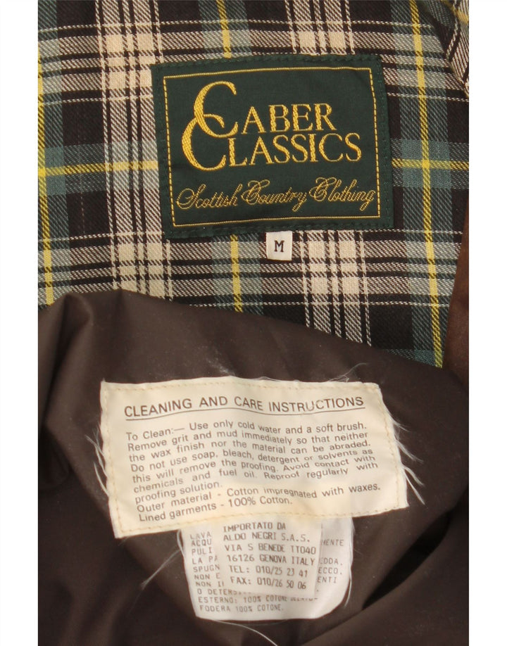 Giacca da uomo in cotone cerato Caber Classics UK 38 Cotone marrone medio