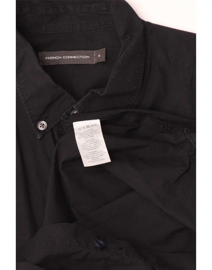 Camicia da uomo French Connection piccola in cotone nero