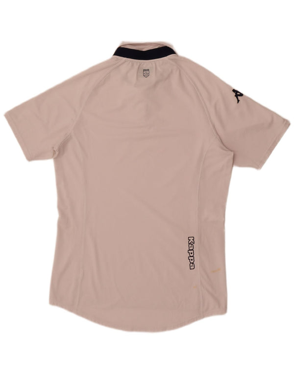 Polo grafica da uomo Kappa Large bianca