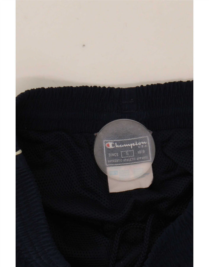 Pantaloni da tuta cargo da uomo Champion piccoli in poliestere blu navy