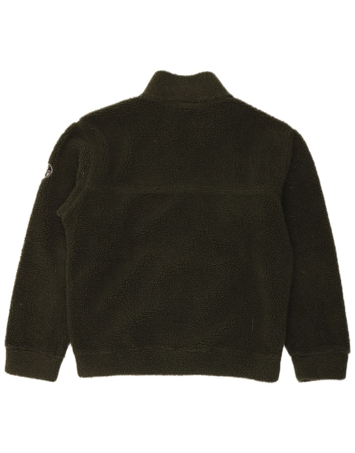 Giacca in pile grafica da uomo North Sails UK 38 Poliestere verde medio