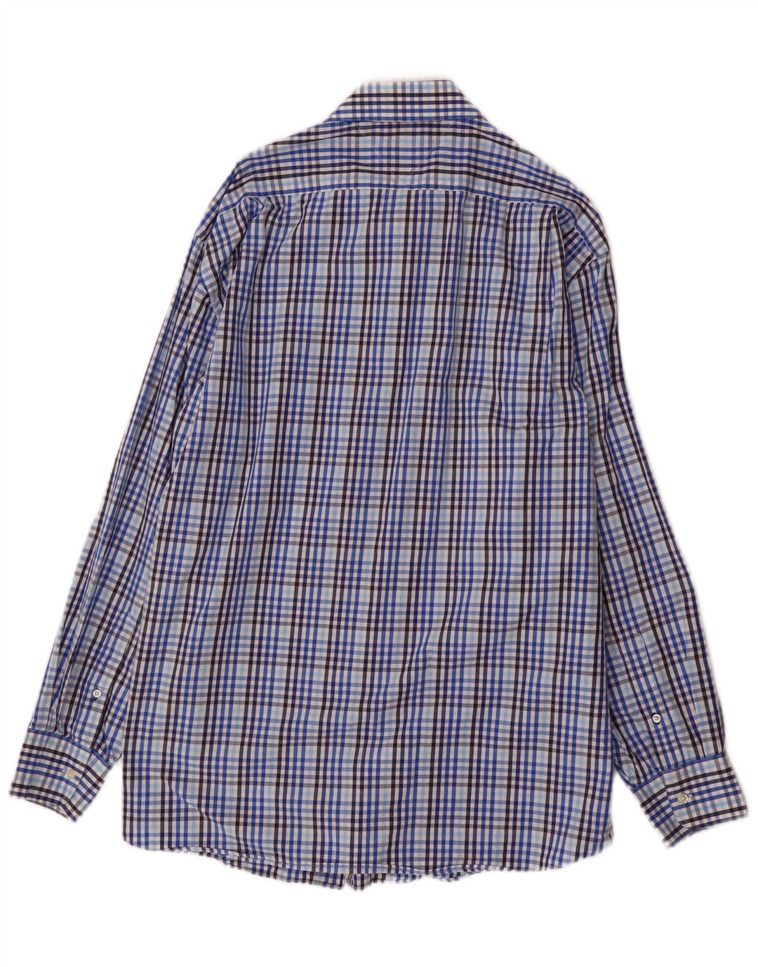 Camicia da uomo vestibilità regolare Tommy Hilfiger taglia 17 XL cotone a quadretti blu