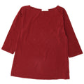Top Zara Donna Manica 3/4 UK 18 XL Rosso