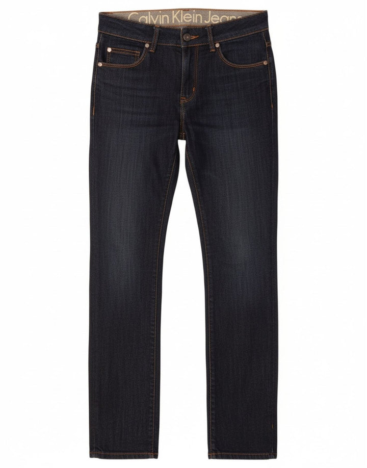 Jeans slim da donna Calvin Klein W30 L33 Blu navy
