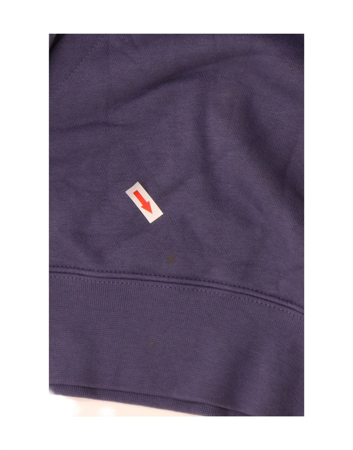 Felpa con cappuccio da uomo Nike Small in cotone blu navy