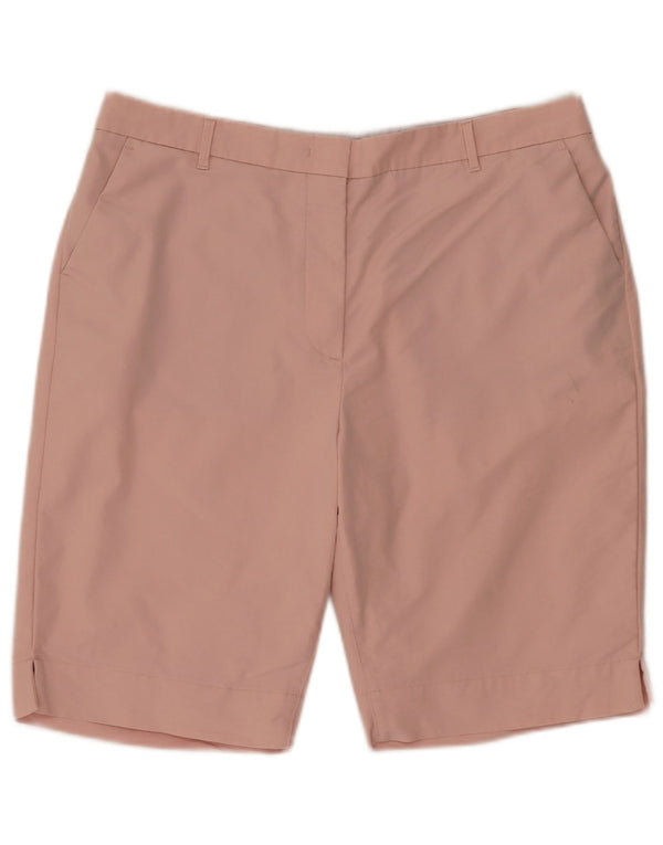Pantaloncini chino da donna Marks & Spencer UK 16 Large W36 cotone rosa