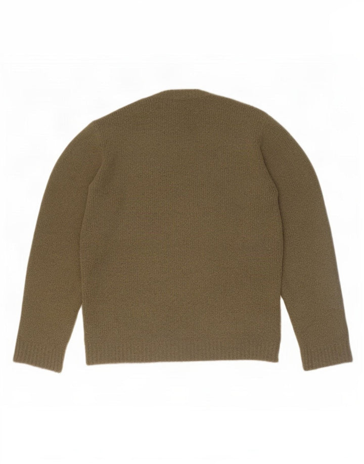 Maglione maglione girocollo da uomo Zara medio acrilico kaki