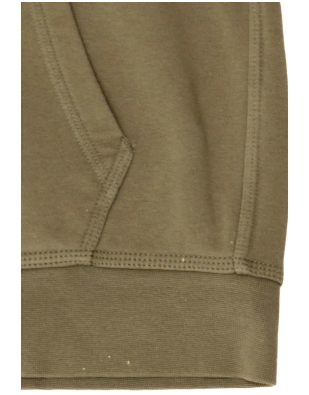 Felpa con cappuccio e zip Nike da uomo piccola in cotone kaki