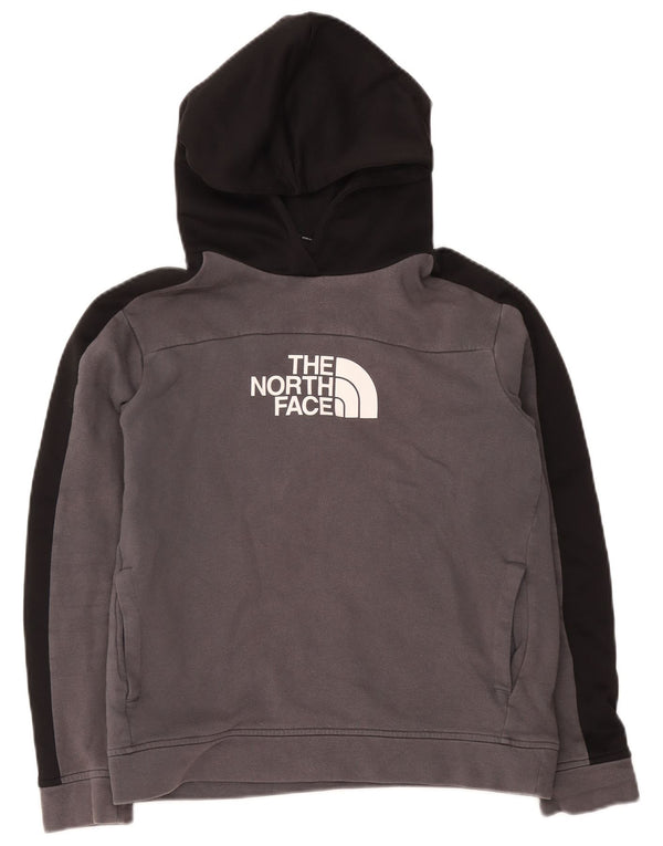 Felpa con cappuccio grafica da bambino The North Face 14-15 anni XL Colorblock grigio