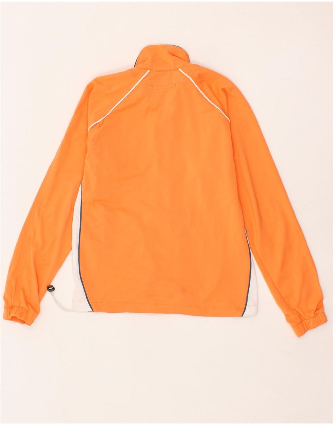 DIADORA Boys Tracksuit Top Jacket 10-11 Years Orange Colourblock Polyester Vintage Diadora and Second-Hand Diadora from Messina Hembry 