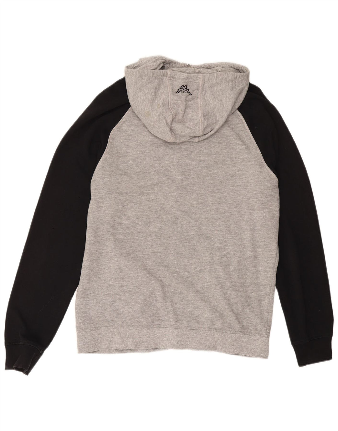 Maglione con cappuccio e zip da uomo KAPPA grande grigio color block