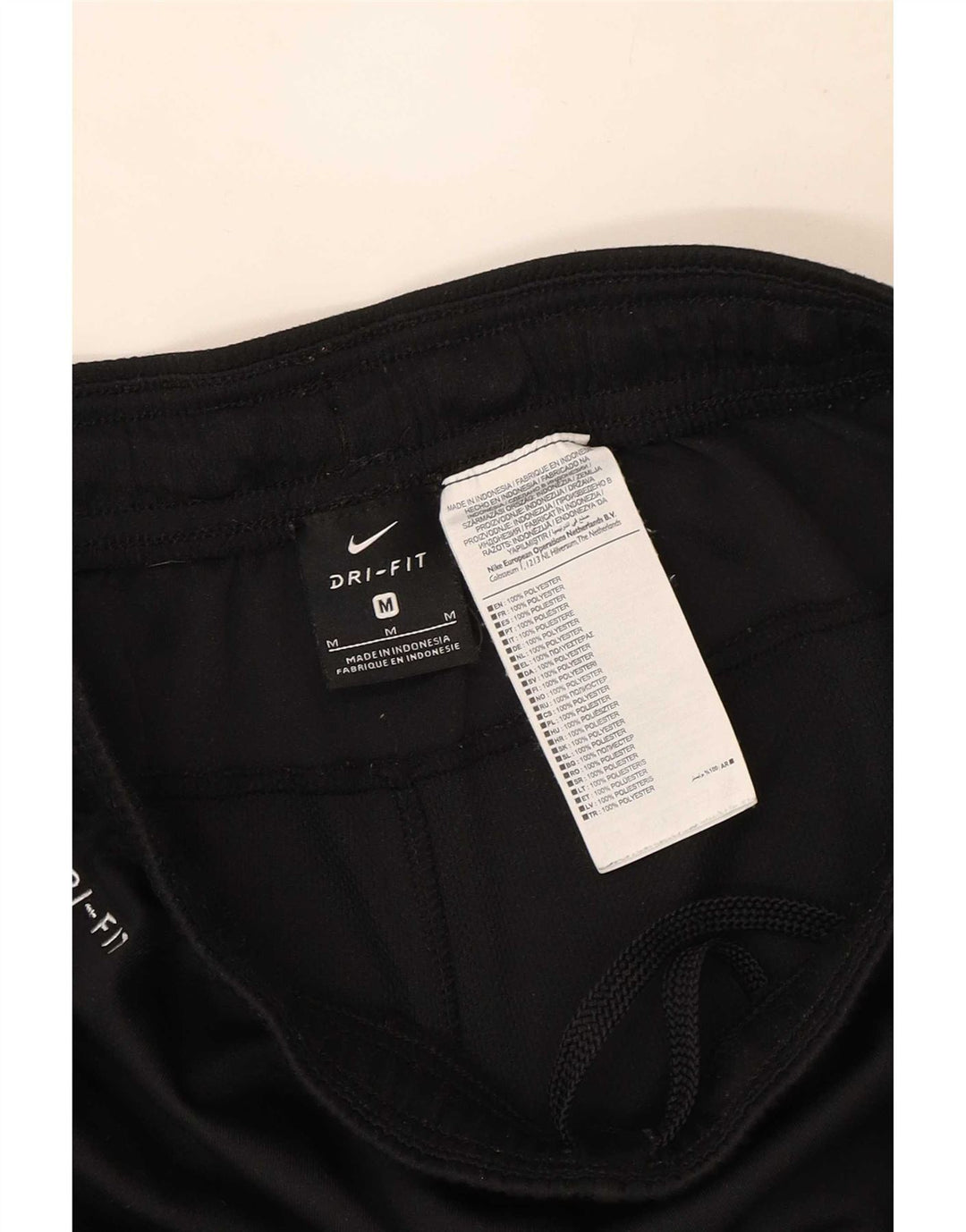 Pantaloncini sportivi Nike Dri Fit da uomo, poliestere medio nero