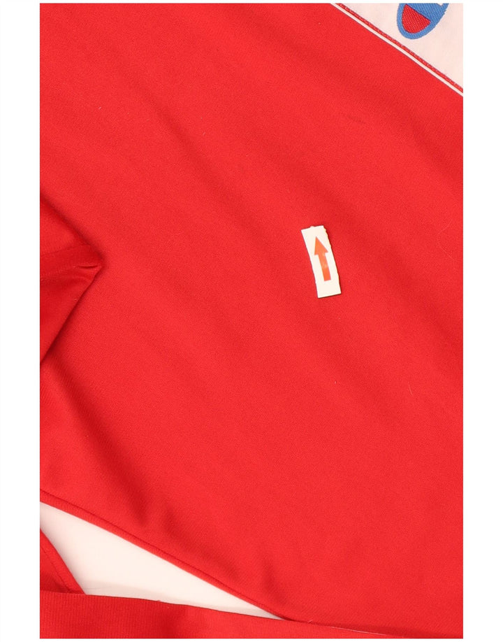 Pantaloni da tuta grafica da uomo Champion XL Poliestere color block rosso