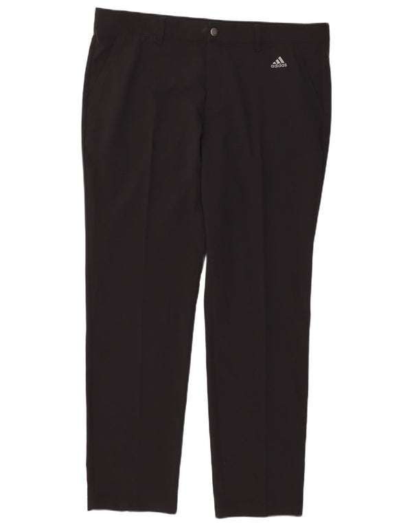 Pantaloni chino slim da uomo Adidas W38 L32 poliestere nero