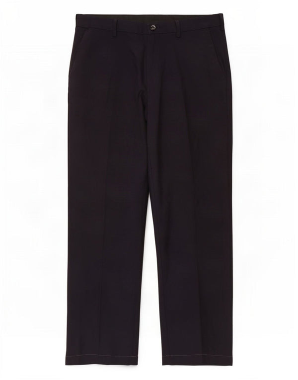 Pantaloni casual da uomo Marks & Spencer vestibilità regolare W34 L29 Blu Navy