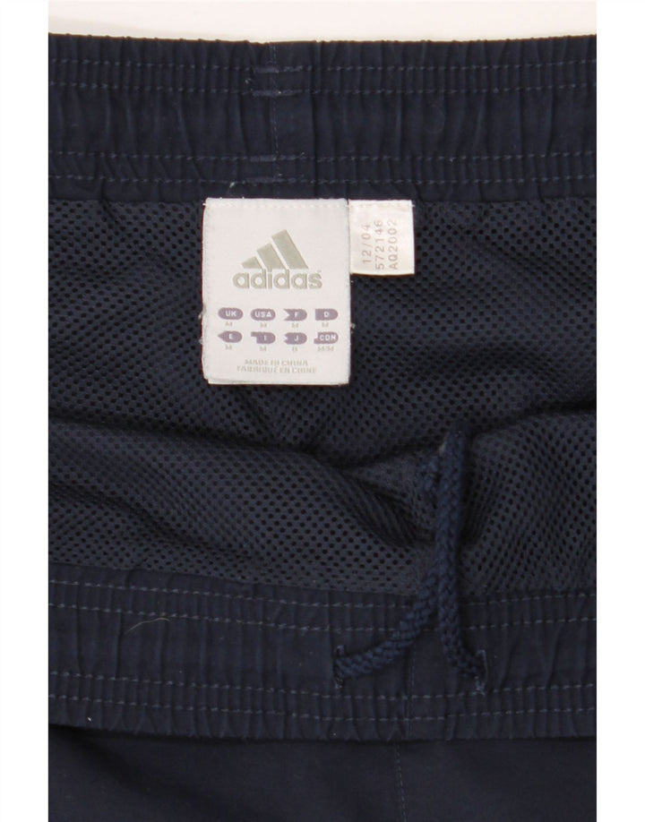 ADIDAS Mens Sport Shorts Medium  Navy Blue Polyester Vintage Adidas and Second-Hand Adidas from Messina Hembry 