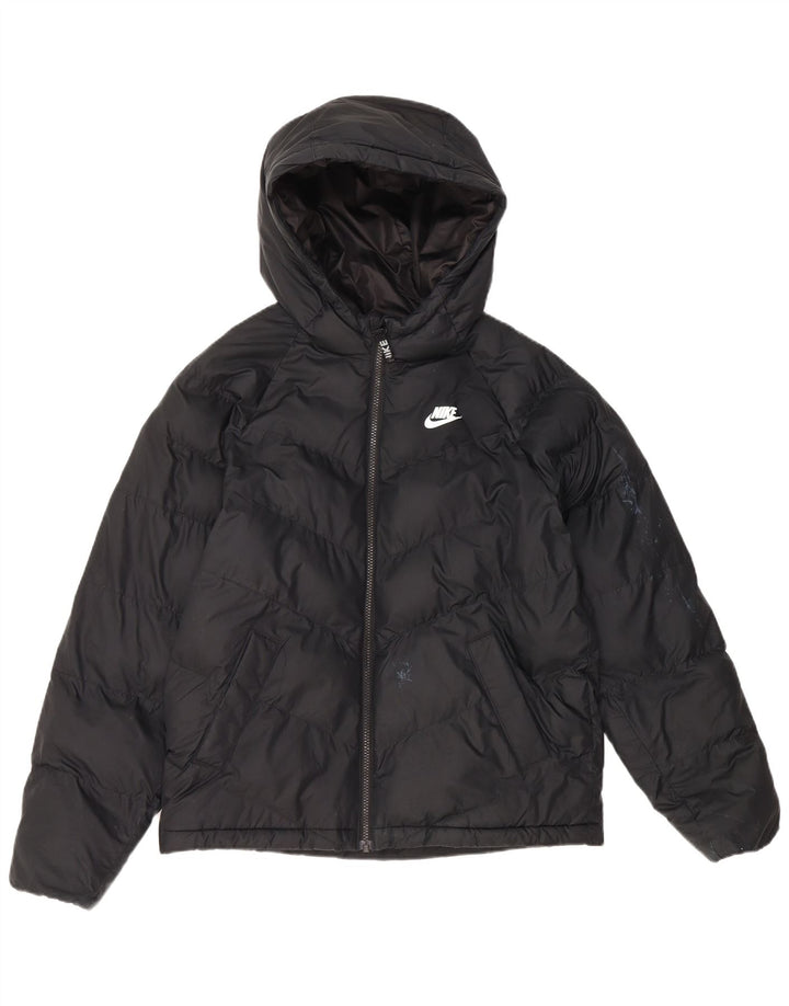 Giacca imbottita con cappuccio Nike da bambino 13-14 anni XL poliestere nero