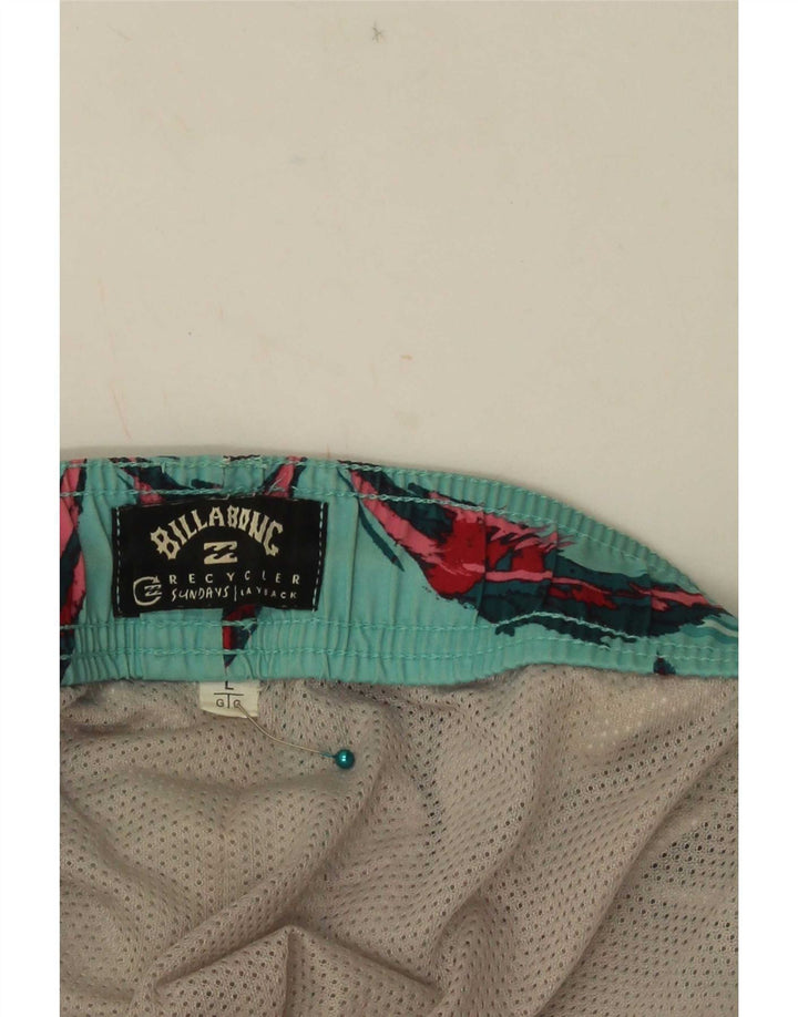 Pantaloncini da bagno grafici da uomo Billabong grandi blu hawaiani