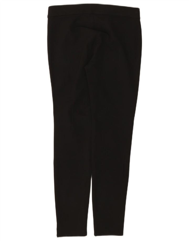 Pantaloni casual slim da donna a vita media Zara medi W28 L28 poliestere nero