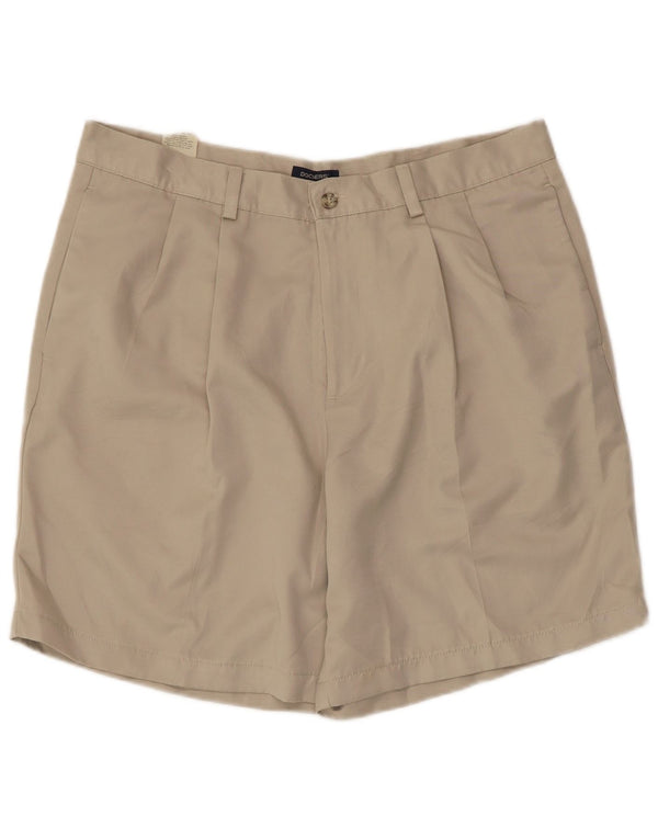 Pantaloncini chino con ancoraggio da uomo Dockers W36 Large Beige Poliestere