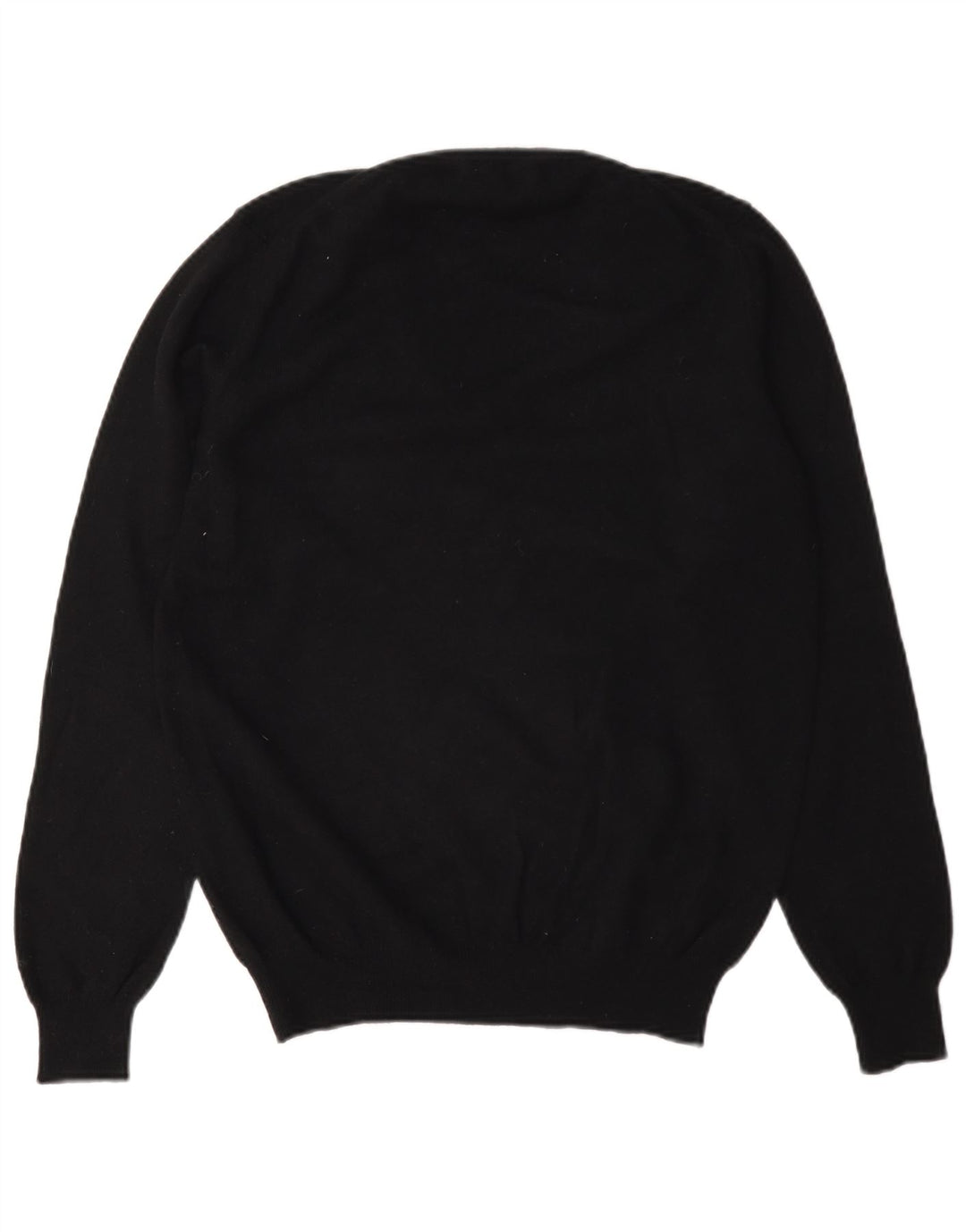 Gant maglione da donna con scollo a V UK 14 grande lana nera