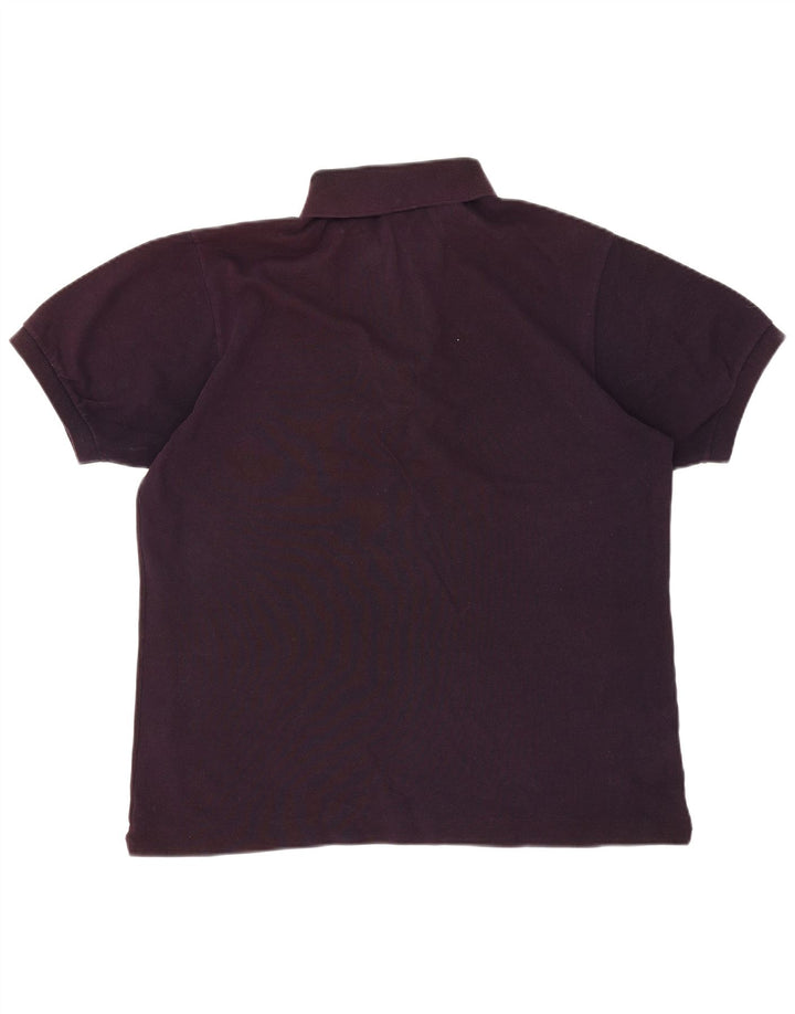 Polo da uomo Lacoste taglia 5 grande in cotone viola