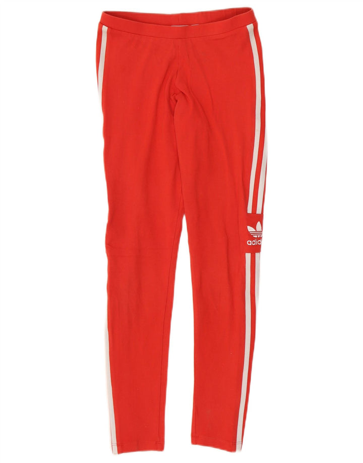 Leggings ADIDAS da donna UK 6 XS rosso cotone
