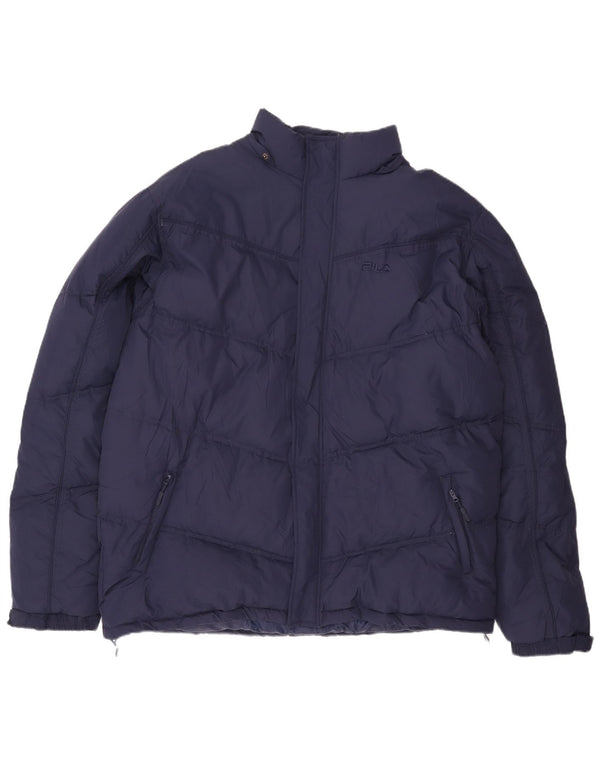Giacca imbottita da uomo Fila UK 44 2XL poliestere blu navy