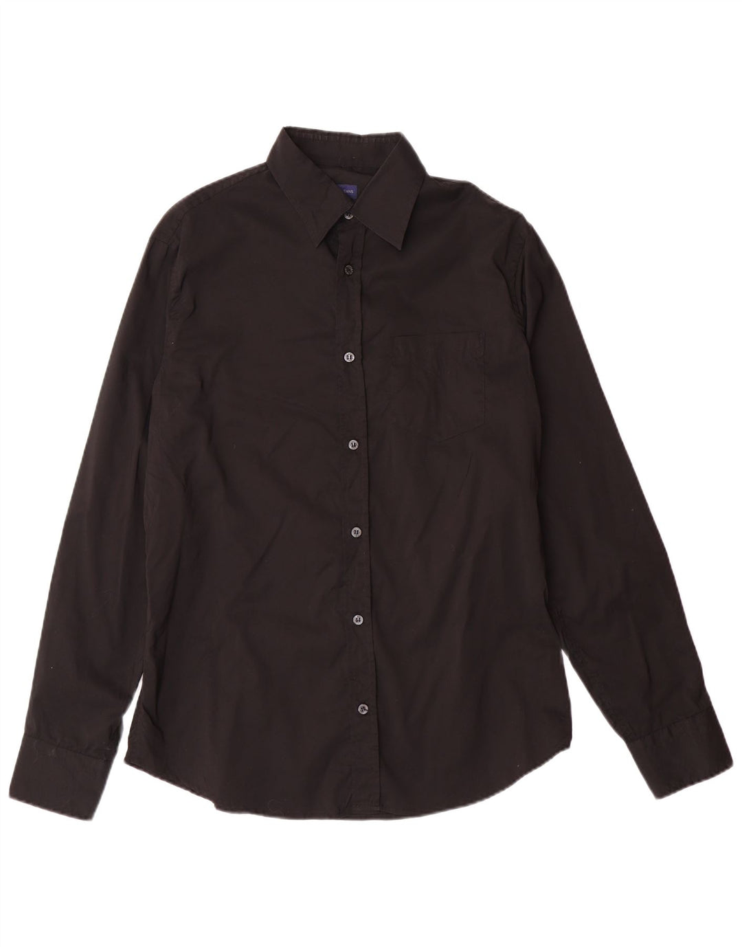 TRUSSARDI JEANS Camicia Uomo Large Nera in Cotone