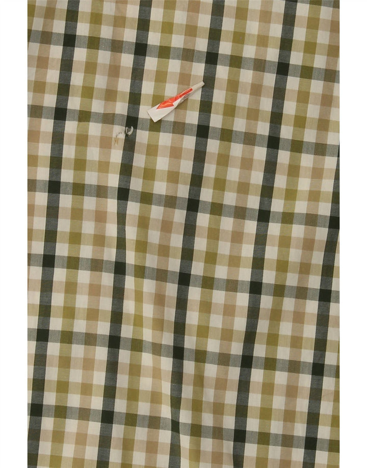 Camicia da uomo Timberland XL in cotone a quadretti verde