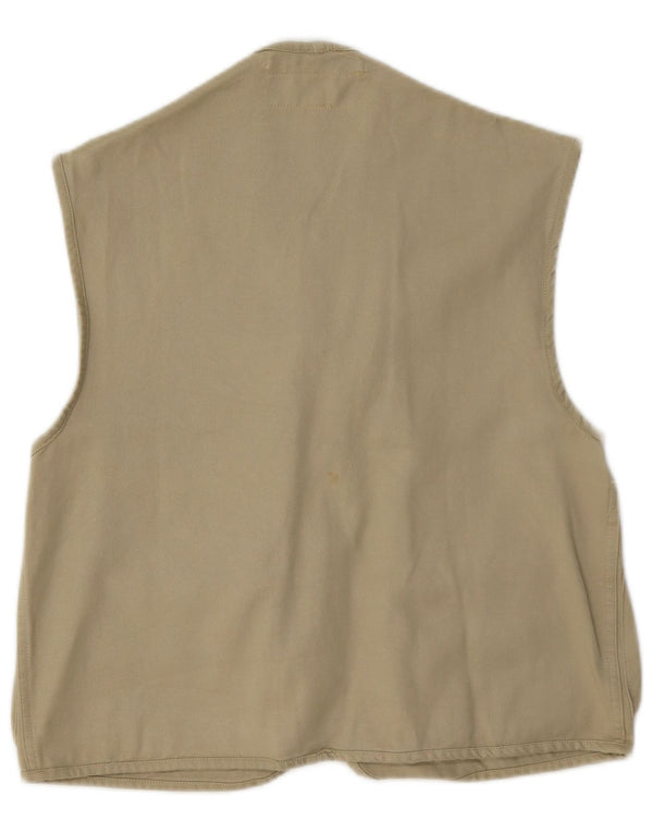 Americanino Gilet da uomo piccolo in cotone kaki