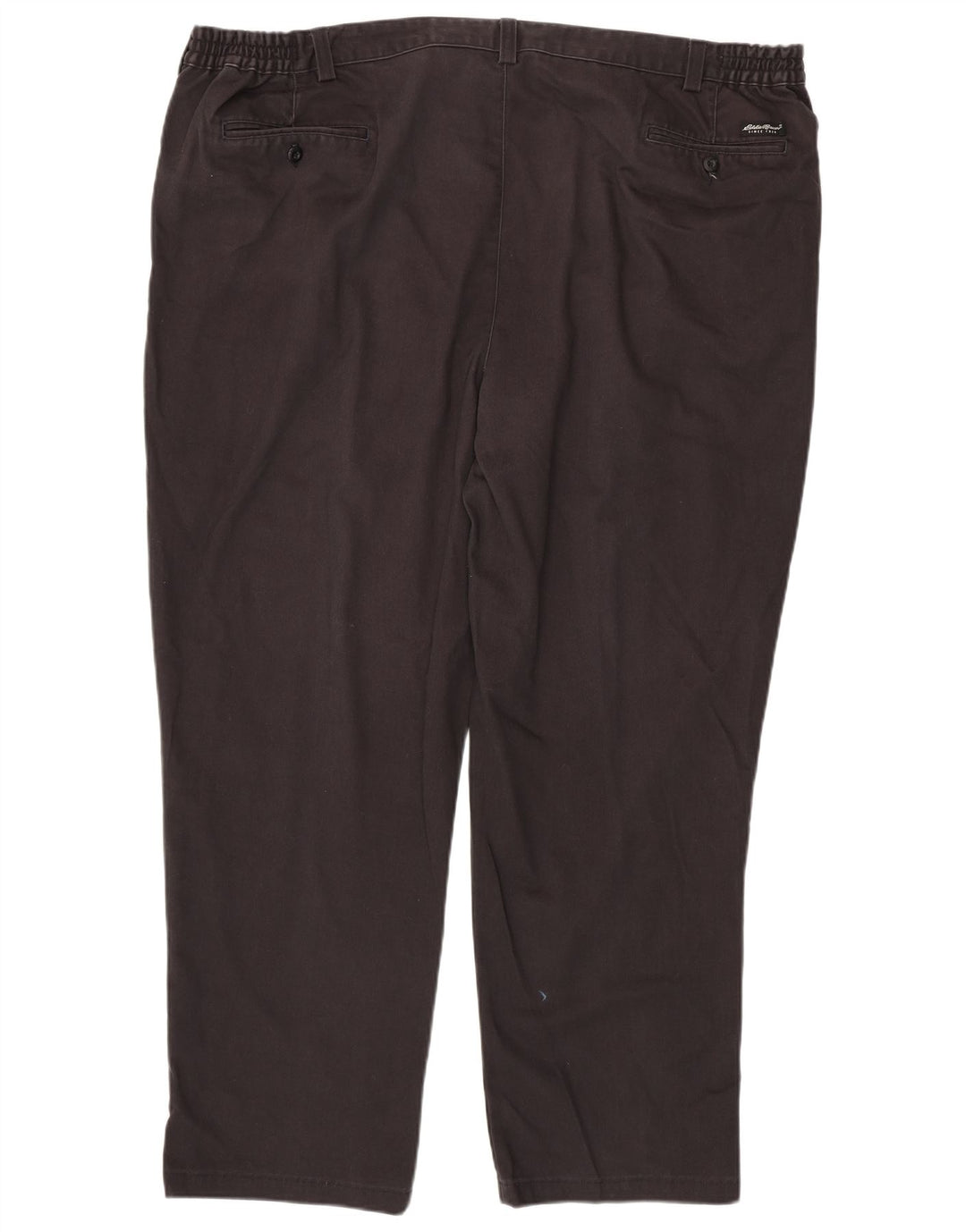 EDDIE BAUER Pantaloni chino da uomo con pegging W48 L31 cotone grigio
