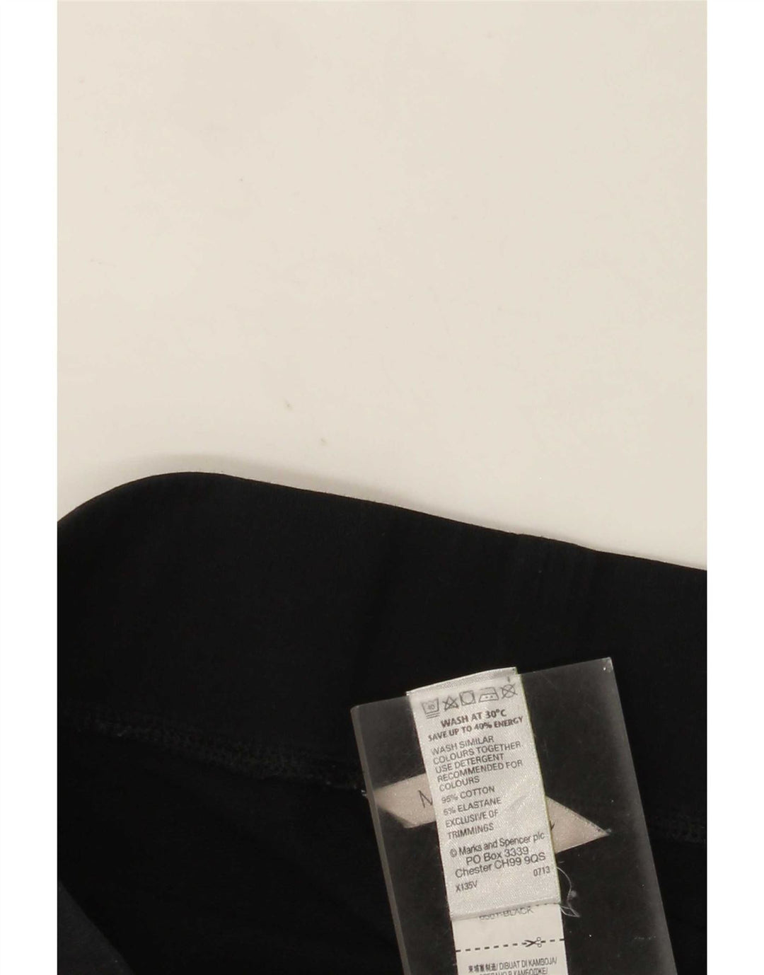 Pantaloni da tuta da donna Marks & Spencer UK 10 piccoli in cotone nero