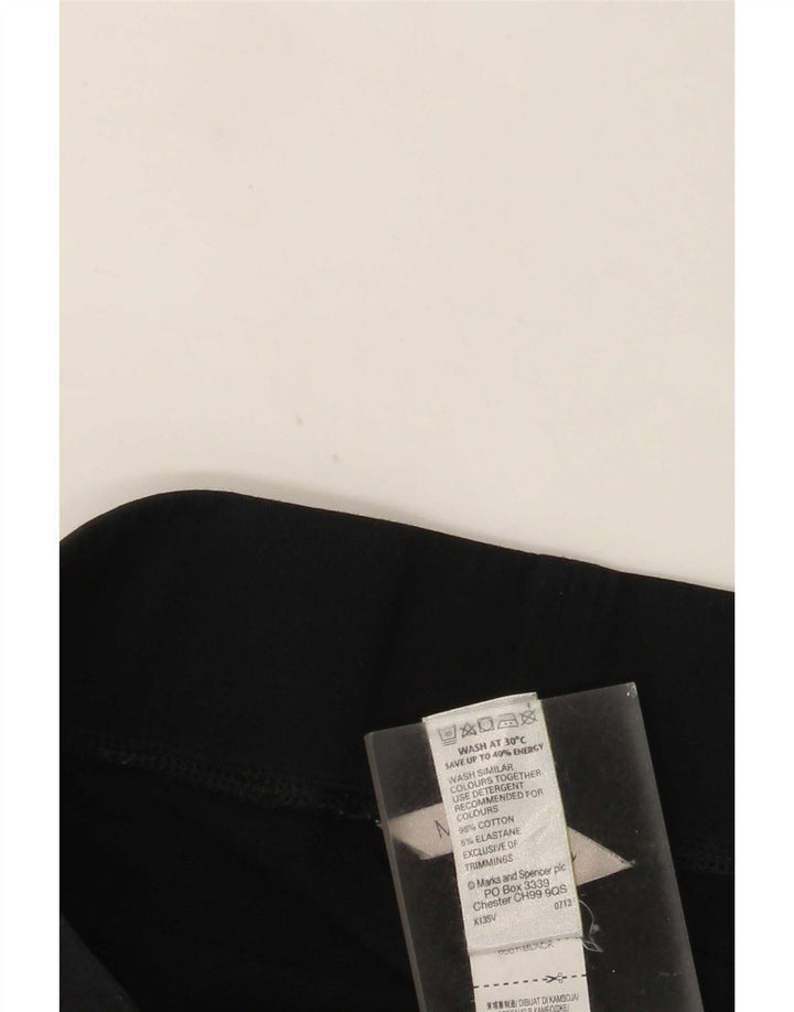 Pantaloni da tuta da donna Marks & Spencer UK 10 piccoli in cotone nero