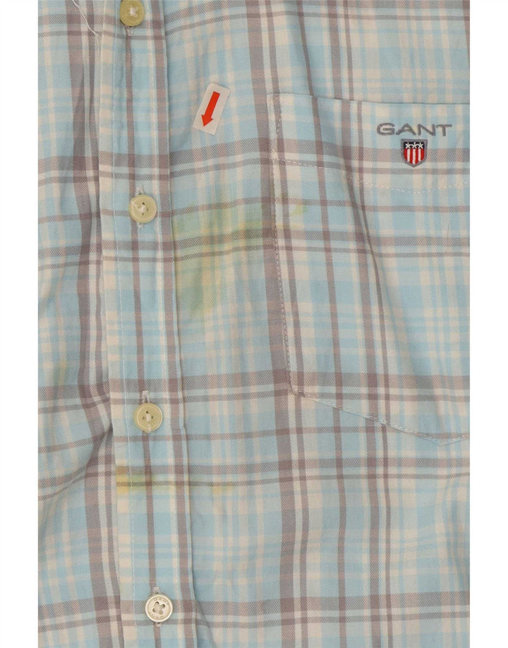 Camicia da uomo Gant taglia 36/38 15 1/2 quadri blu medio
