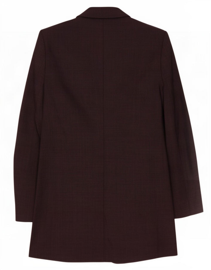 Giacca blazer a 1 bottone lunga Marks & Spencer da donna UK 12 marrone medio