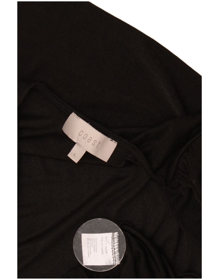Body a maniche lunghe da donna Coast UK 14 Large Nero Poliestere