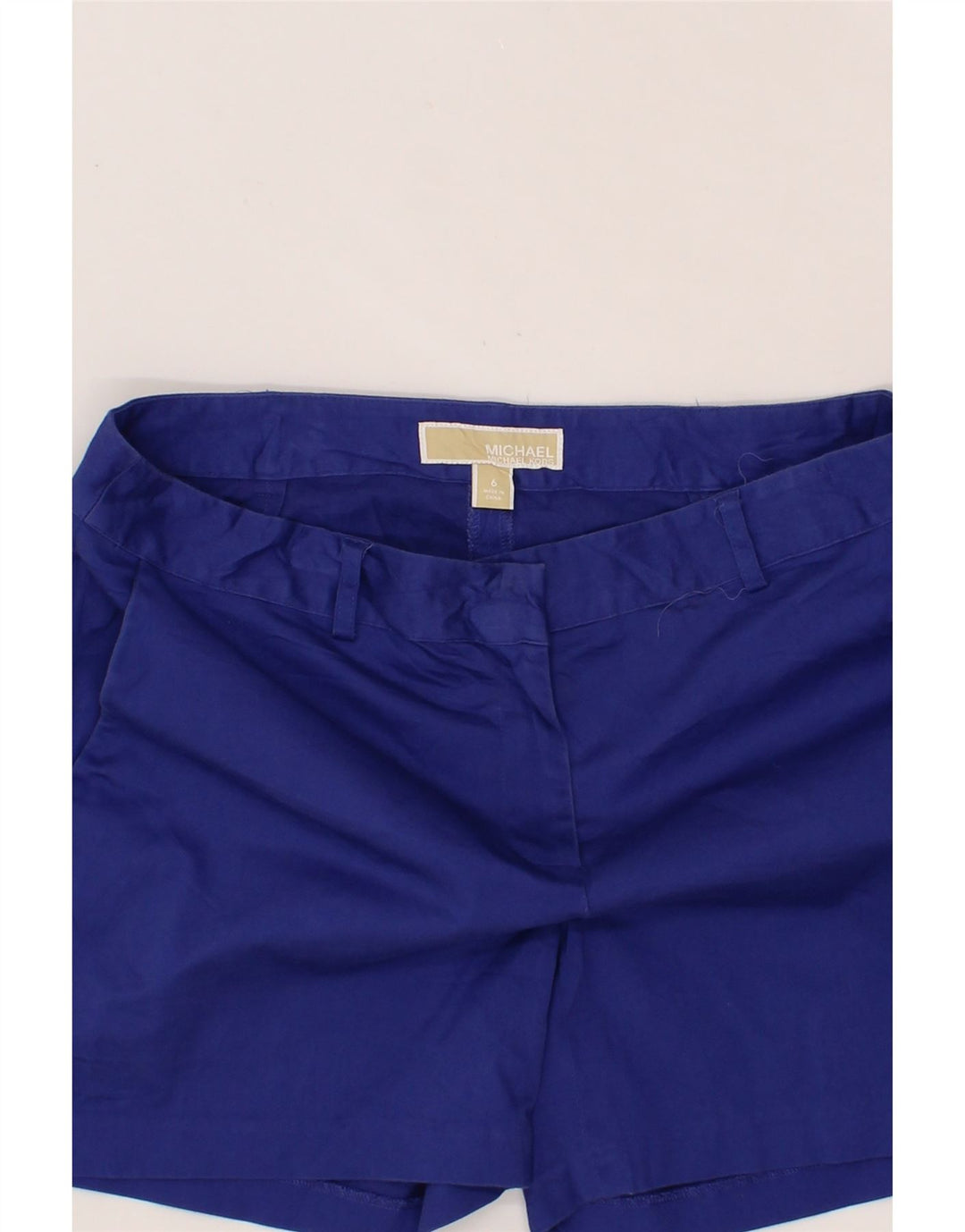 MICHAEL KORS Womens Chino Shorts US 6 Medium W30  Navy Blue Cotton Vintage Michael Kors and Second-Hand Michael Kors from Messina Hembry 
