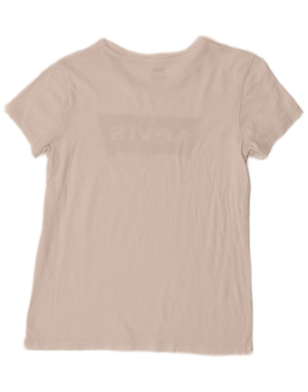 T-shirt grafica da donna Levi's Top UK 6 XS bianca