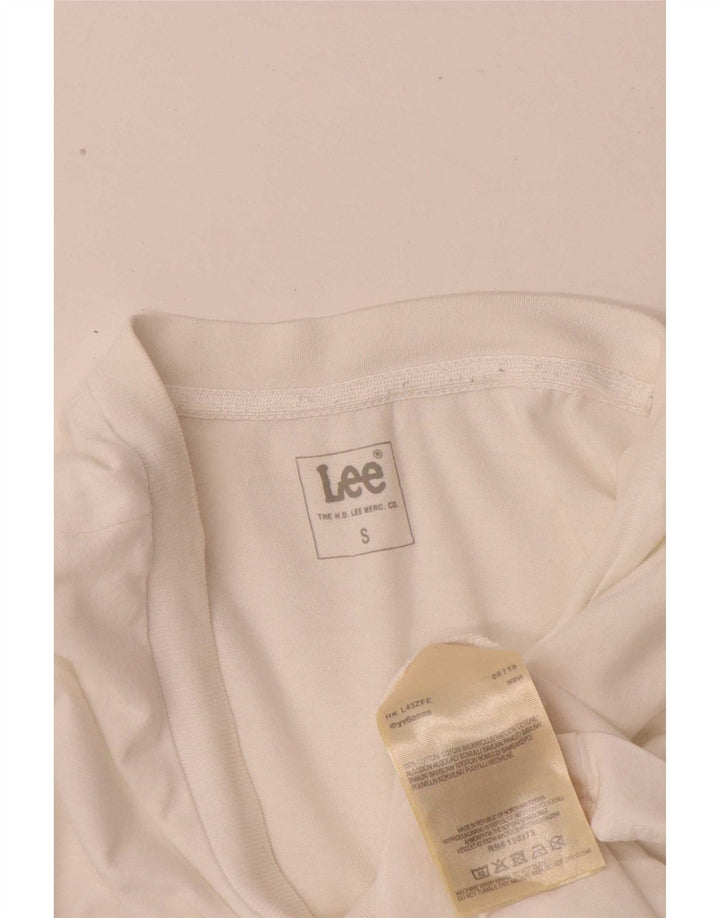 Maglietta grafica da uomo Lee Top piccola in cotone bianco