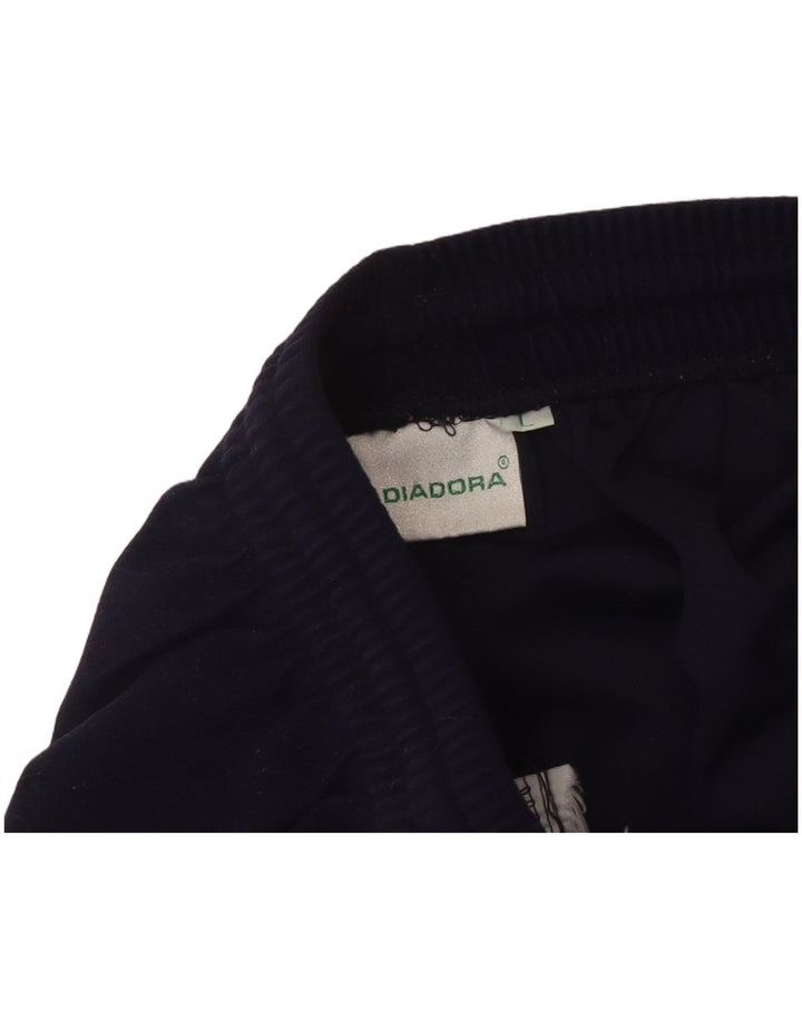 DIADORA Pantaloni da Tuta da Uomo in Velluto Large Blu Navy
