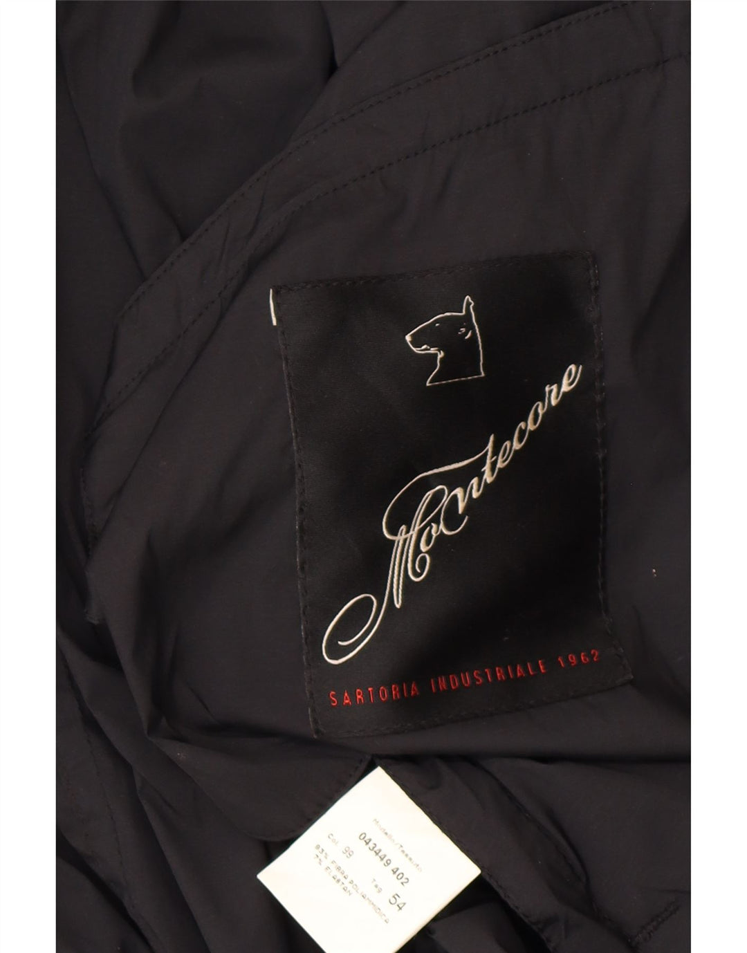 MONTECORE Giubbotto Bomber Uomo IT 54 2XL Nero Poliammide