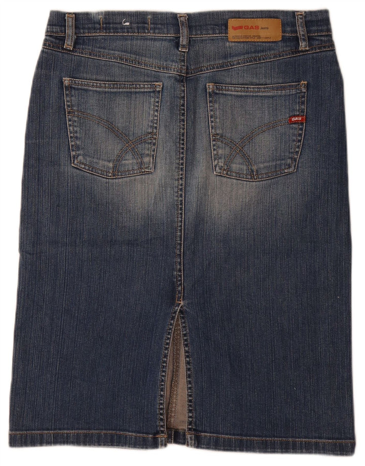 Gonna in denim da donna Gas media W30 blu