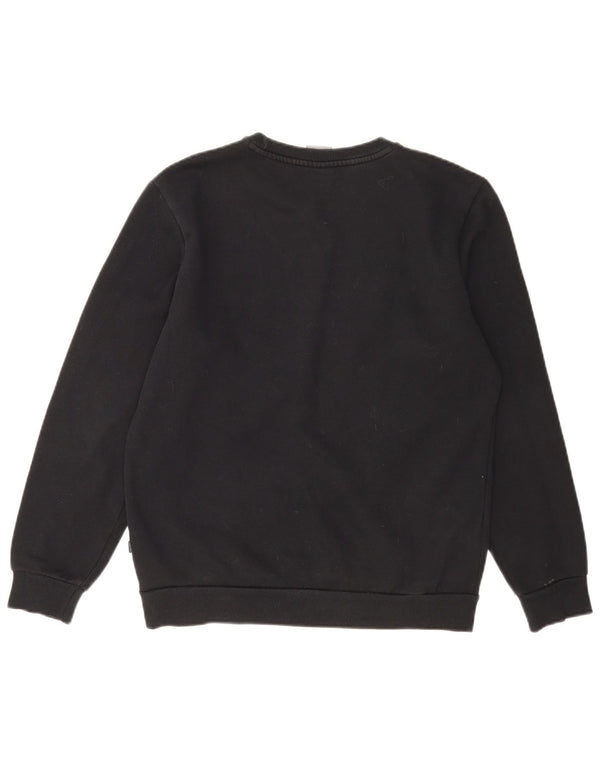 Felpa grafica da uomo Puma Maglione piccolo cotone nero