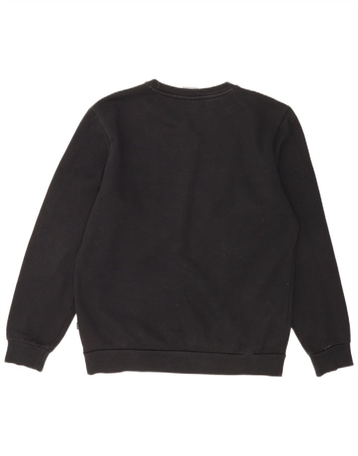 Felpa grafica da uomo Puma Maglione piccolo cotone nero