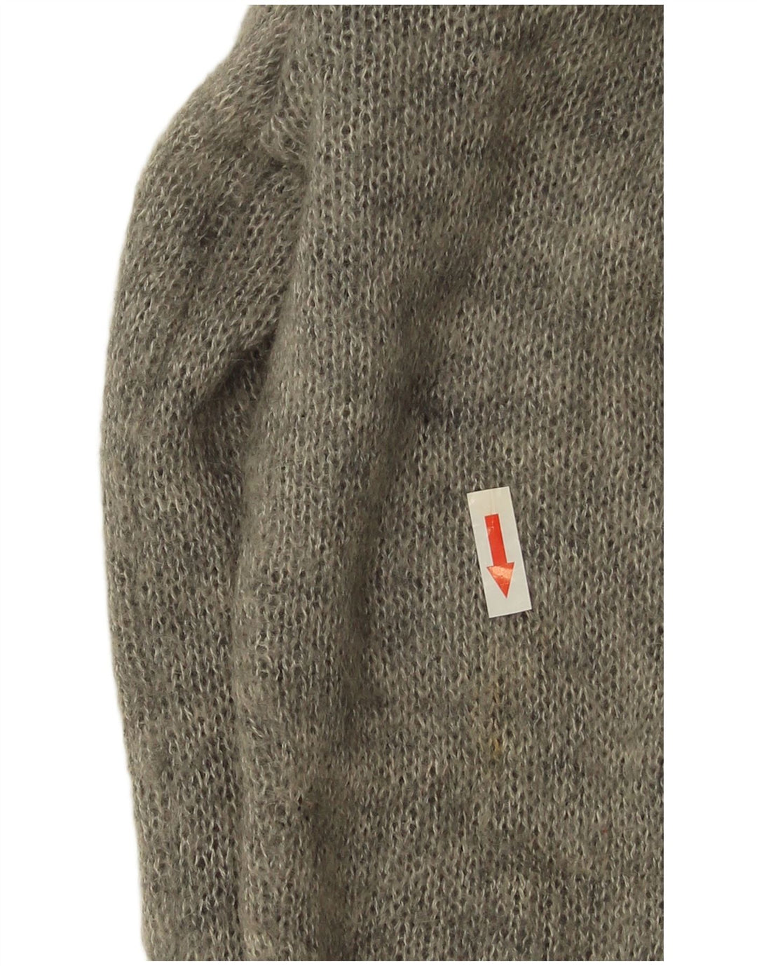 Maglione cardigan da donna vintage UK 14 Grigio medio