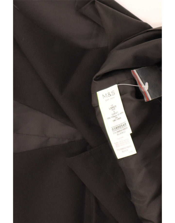 Gilet da uomo Marks & Spencer grande poliestere nero